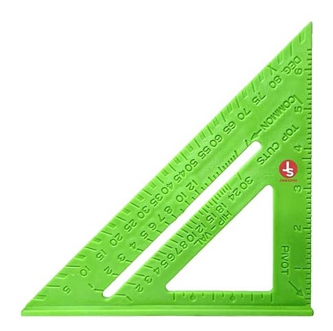 Carpentry Triangle – Professional Steel 45°/90° Right Angle Checker, 12" Hypotenuse | Anodized Edges, Precision Ground, Hanging Hole | UAE Woodworker Framing Layout Essential Tool